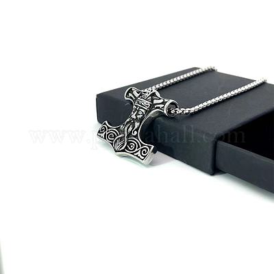 Мужские ожерелья из нержавеющей стали с подвеской в виде якоря корабля викингов PX5995-1