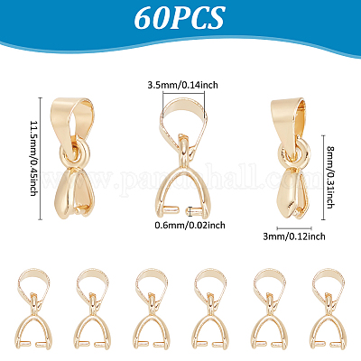 60 шт. стойка с покрытием из латуни с защелками KK-UN0004-73-1