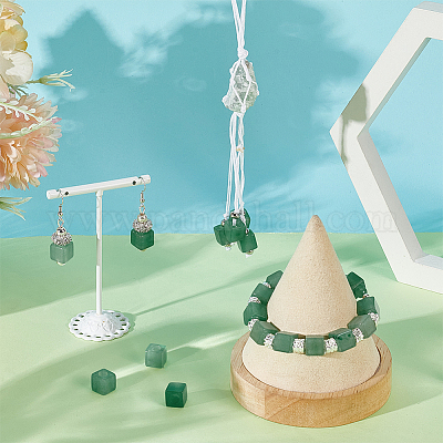 20 шт. натуральный зеленый авентрин драгоценный камень европейские бусины G-NB0005-89C-1