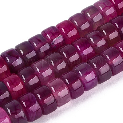 Окрашенные естественный агат бисер пряди&nbsp;G-T143-17M-1