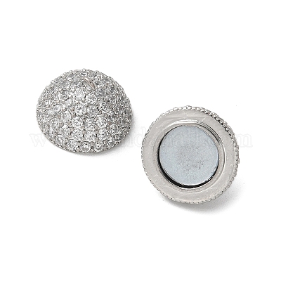 Латунные микро проложить кубического циркония магнитные застежки KK-U052-15P-1