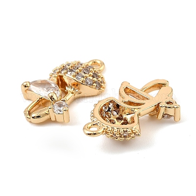 Латунные микро проложить кубического циркония подвески KK-C155-15G-01-1