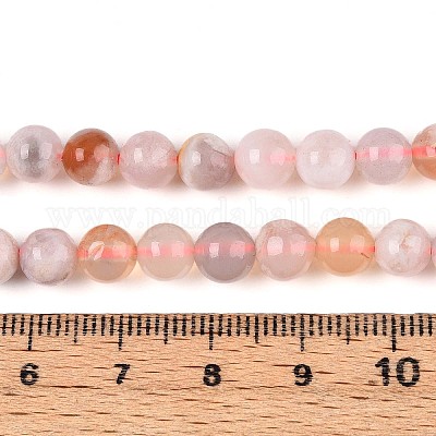 Натуральные вишневые агатовые бусины G-K310-C07-6mm-1