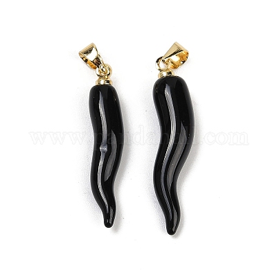 Лэмпворк ручной работы с латунными подвесками KK-Q095-02B-07-1