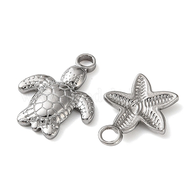10 шт. подвески из нержавеющей стали 304 с тематикой океана STAS-P426-04P-1