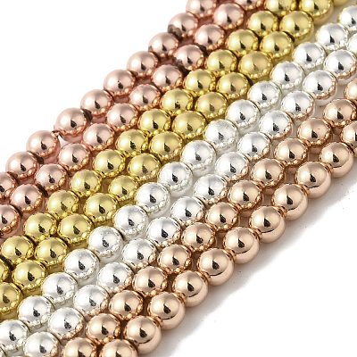 Гальванические нити из синтетических немагнитных гематитовых бусин G-I364-C02-1