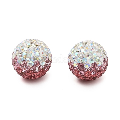 Градиентный дизайн полимерная глина стразы бусины CLAY-NH0001-03G-1