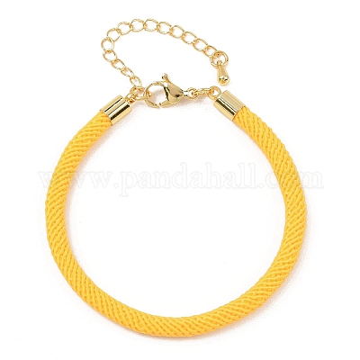 Изготовление браслета из круглого нейлонового шнура миланского плетения толщиной 4.5 мм BJEW-I245-01G-37-1