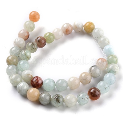 Natürliche weiße Jade Perlen&nbsp;G-G766-C-26-1