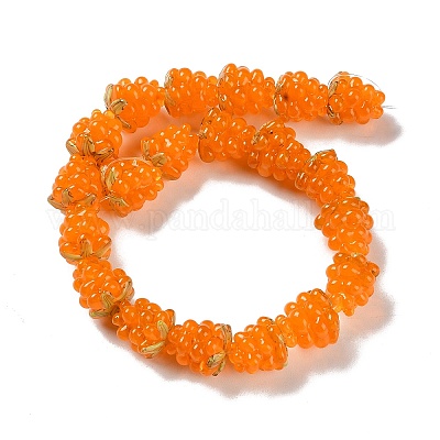 Бусы лэмпворк ручной работы LAMP-Q036-05E-1