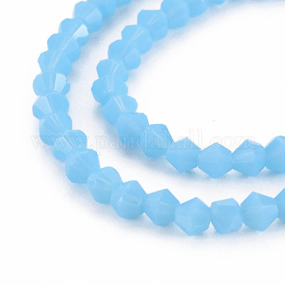 Непрозрачные сплошные цветные стеклянные бусины GLAA-Q080-4mm-B11-1