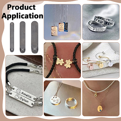 3 шт. 3 стиля штампов из стали и кожи AJEW-BC0008-98A-1