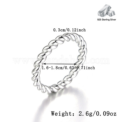 925 витое кольцо из стерлингового серебра AL3035-3-1