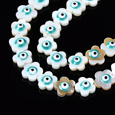 Бусины из натуральных пресноводных ракушек SHEL-Q025-004D-1