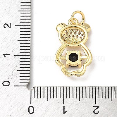 Латунные микро проложить кубического циркония подвески KK-Q068-04C-1