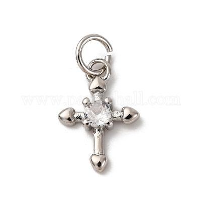 Латунные микро проложить кубического циркония подвески KK-P308-27P-1