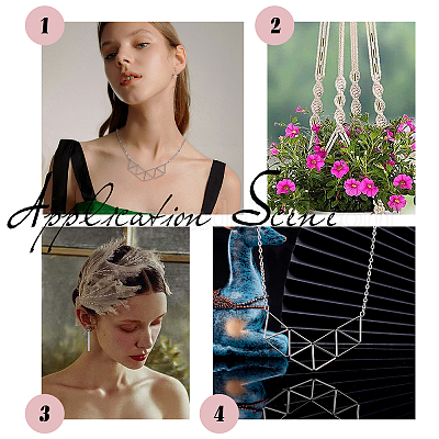 Трубчатые бусины из нержавеющей стали 304 STAS-UN0014-57S-1