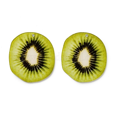 Непрозрачные печатные акриловые подвески OACR-I020-02A-1