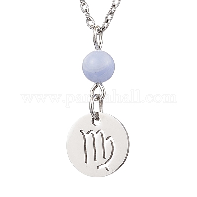 12 шт. 12 стиля 304 нержавеющая сталь созвездия подвеска кабель цепь ожерелье NJEW-JN05106-1