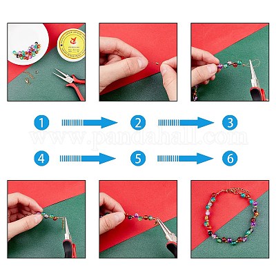 Окрашенного распылением треск стеклянные бусы нити CCG-NB0001-02-1