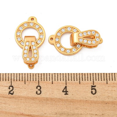 925 серебряная застежка с микропаве из прозрачного кубического циркония STER-U001-11G-1