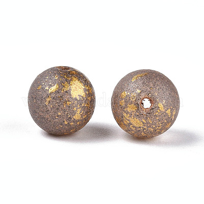 Выпечка окрашенные стеклянные бусины DGLA-N014-8mm-01D-1