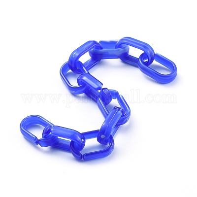 Акриловые кабельные цепи ручной работы AJEW-JB00535-02-1