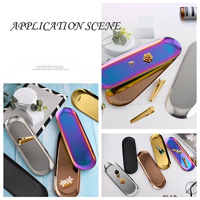 Овальная пластина для демонстрации ювелирных изделий из нержавеющей стали 430 STAS-P289-03G-1