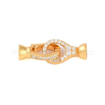 925 серебряная застежка с микропаве из прозрачного кубического циркония STER-U004-04G-1