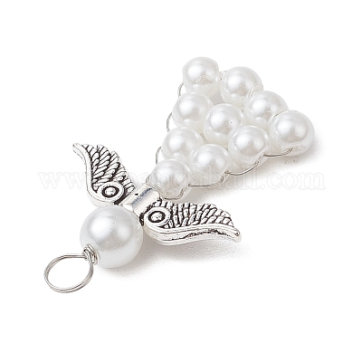 Подвески из перламутровых стеклянных бусин PALLOY-JF03206-1