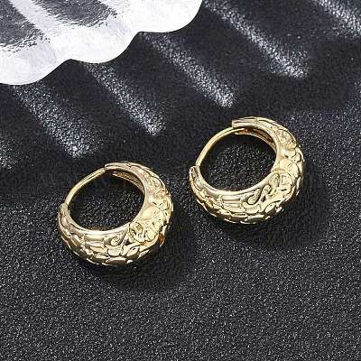 Латунные серьги обруча EJEW-D320-16G-1