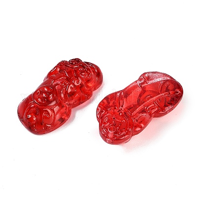 Окрашенного распылением имитация нефрита стеклянные бусины GLAA-Z007-01E-1