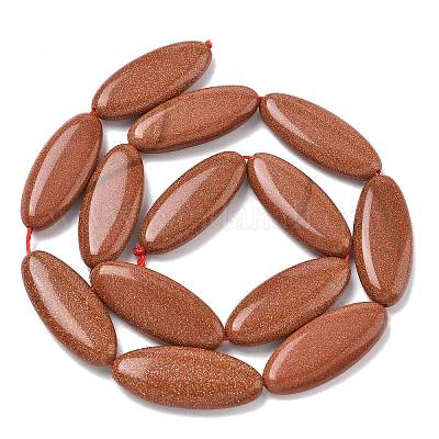 Синтетические голдстоуновские бисер пряди&nbsp;G-B078-E14-01B-1