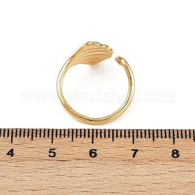 Латунные регулируемые манжеты для женщин RJEW-B132-01B-P-1