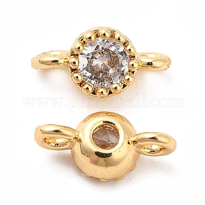 Подвески из латуни и прозрачного стекла KK-F860-75G-02-1