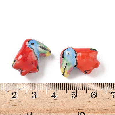 Фарфоровые бусины ручной работы PORC-S003-01-1