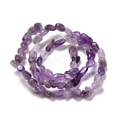 Natürlichen Amethyst Perlen Stränge&nbsp;G-F465-51-1