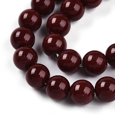 Выпечка из окрашенного перламутрового стекла жемчужные бусинки HY-N002-6mm-D01-1