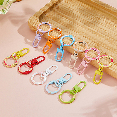 30 шт. двухцветные поворотные застежки из сплава FIND-FH0012-18-1