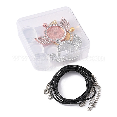 Набор для изготовления ожерелья с подвеской в виде крыла своими руками DIY-FS0003-05-1