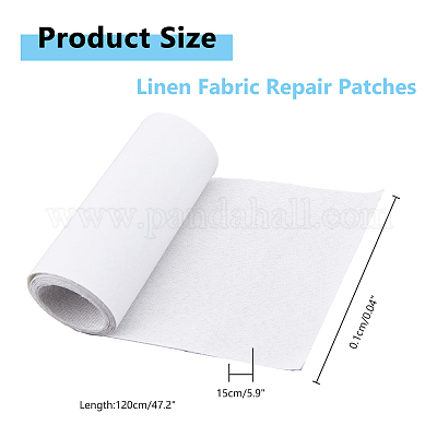 Самоклеящаяся льняная ткань DIY-WH0542-20C-1