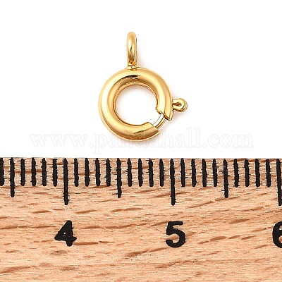 Латунная застежка пружинного кольца KK-D407-20G-B-1