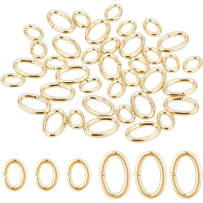 600 шт. 2 стильных латунных открытых соединительных кольца KK-BC0006-86-1
