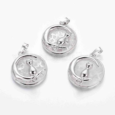 Кулоны для котят из натурального кварца G-J386-B07-1