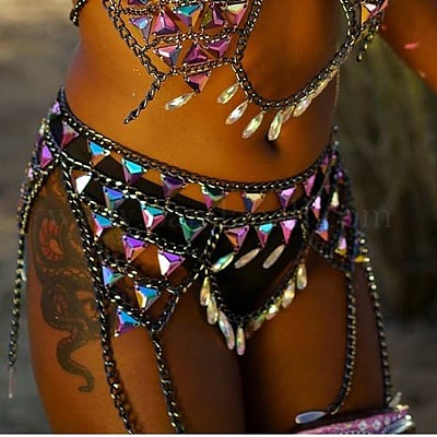 Сплав с акриловыми треугольными кисточками FS-WG1530F-01-1