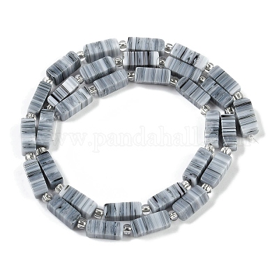 Бусы лэмпворк ручной работы LAMP-Q037-01B-08-1