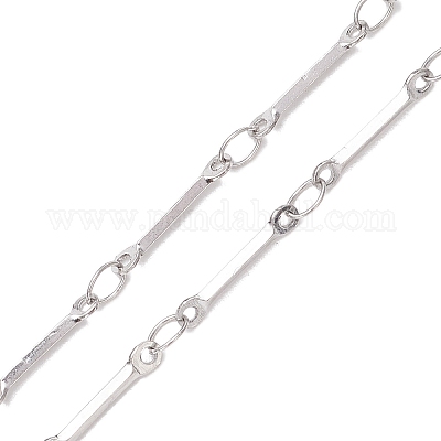 Изготовление ожерелий из плоской цепочки из нержавеющей стали 304 AJEW-JB01348-02-1