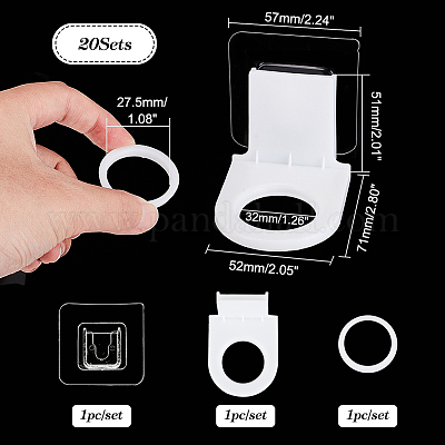 Пластиковый крючок для бутылок с гелем для душа FIND-WH0417-67-1