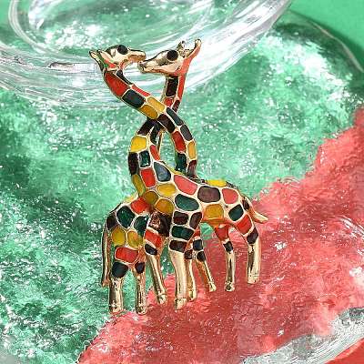 Булавки с эмалью жирафа JEWB-Q004-01KCG-01-1