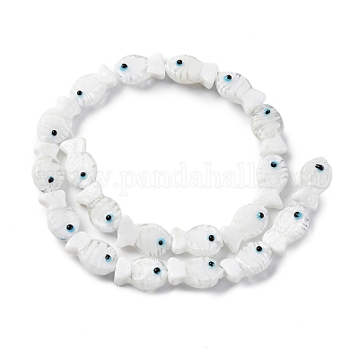 Бусы лэмпворк ручной работы LAMP-G154-07K-1